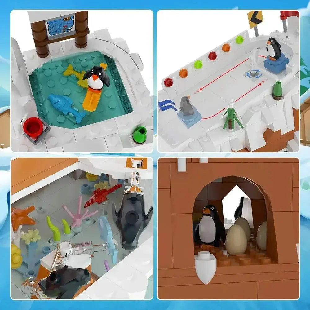  MOC MOC Penguin Pavilion Model Building Blocks Cute Animal Building Bricks MOC -  ToylandEU™