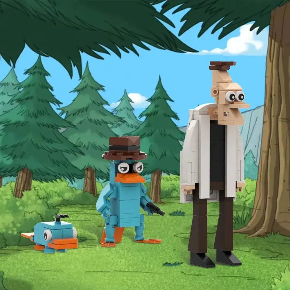 MOC Phineas and Ferb Perry the Platypus Building Blocks Building Bricks MOC - ToylandEU