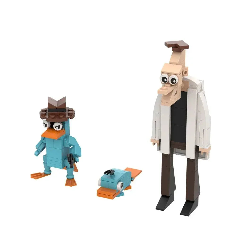 MOC Phineas and Ferb Perry the Platypus Building Blocks Building Bricks MOC - ToylandEU