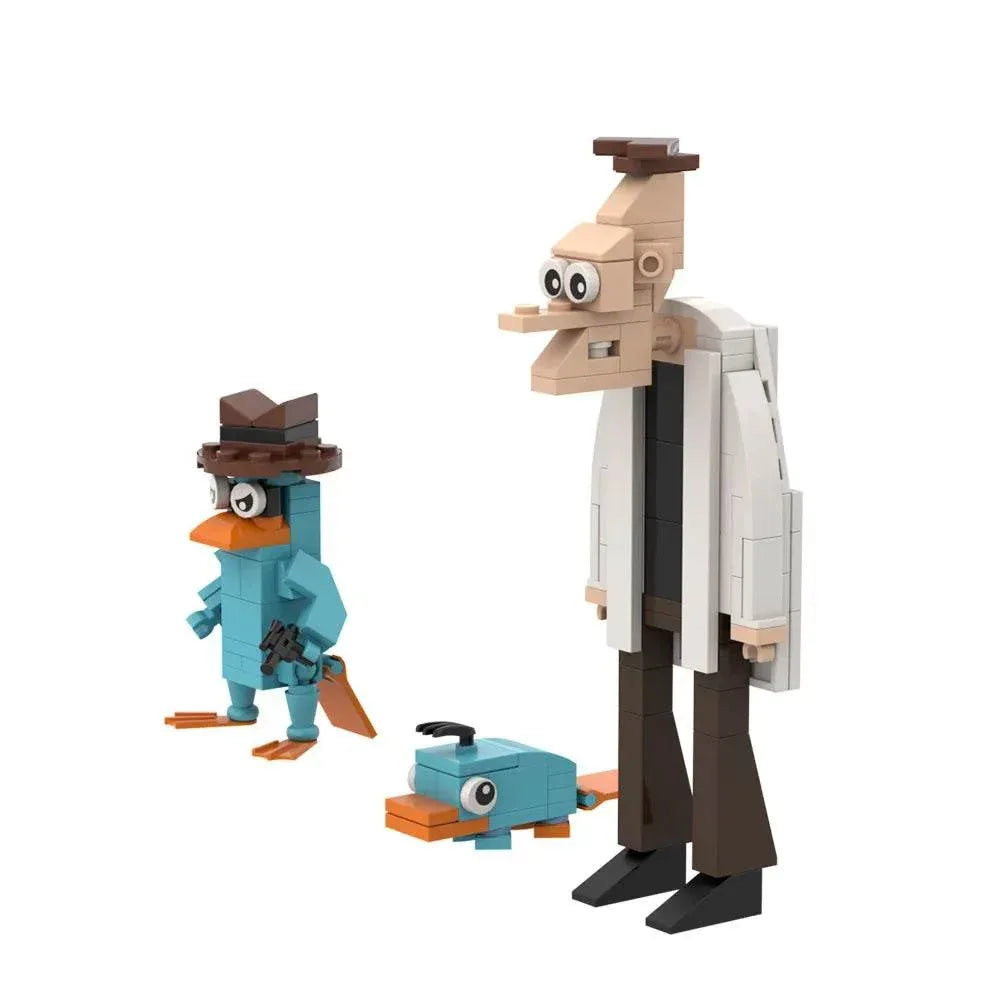 MOC Phineas and Ferb Perry the Platypus Building Blocks Building Bricks MOC - ToylandEU
