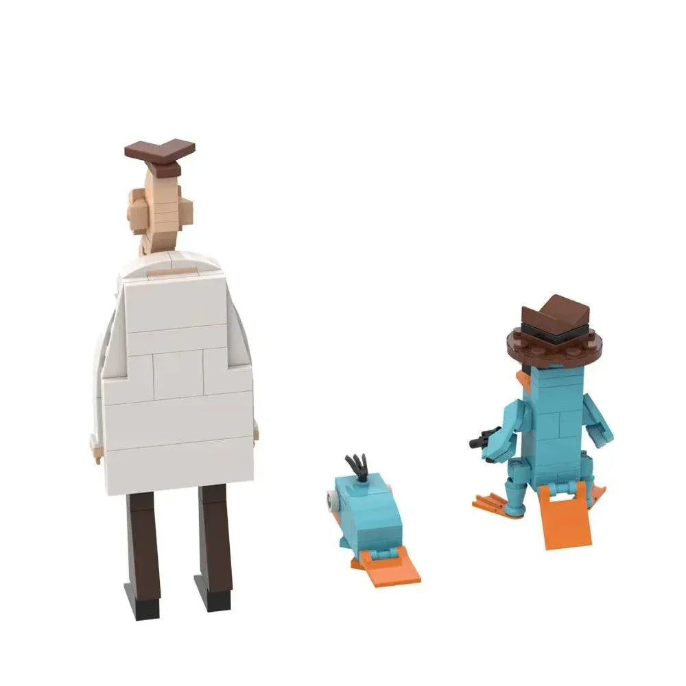 MOC Phineas and Ferb Perry the Platypus Building Blocks Building Bricks MOC - ToylandEU
