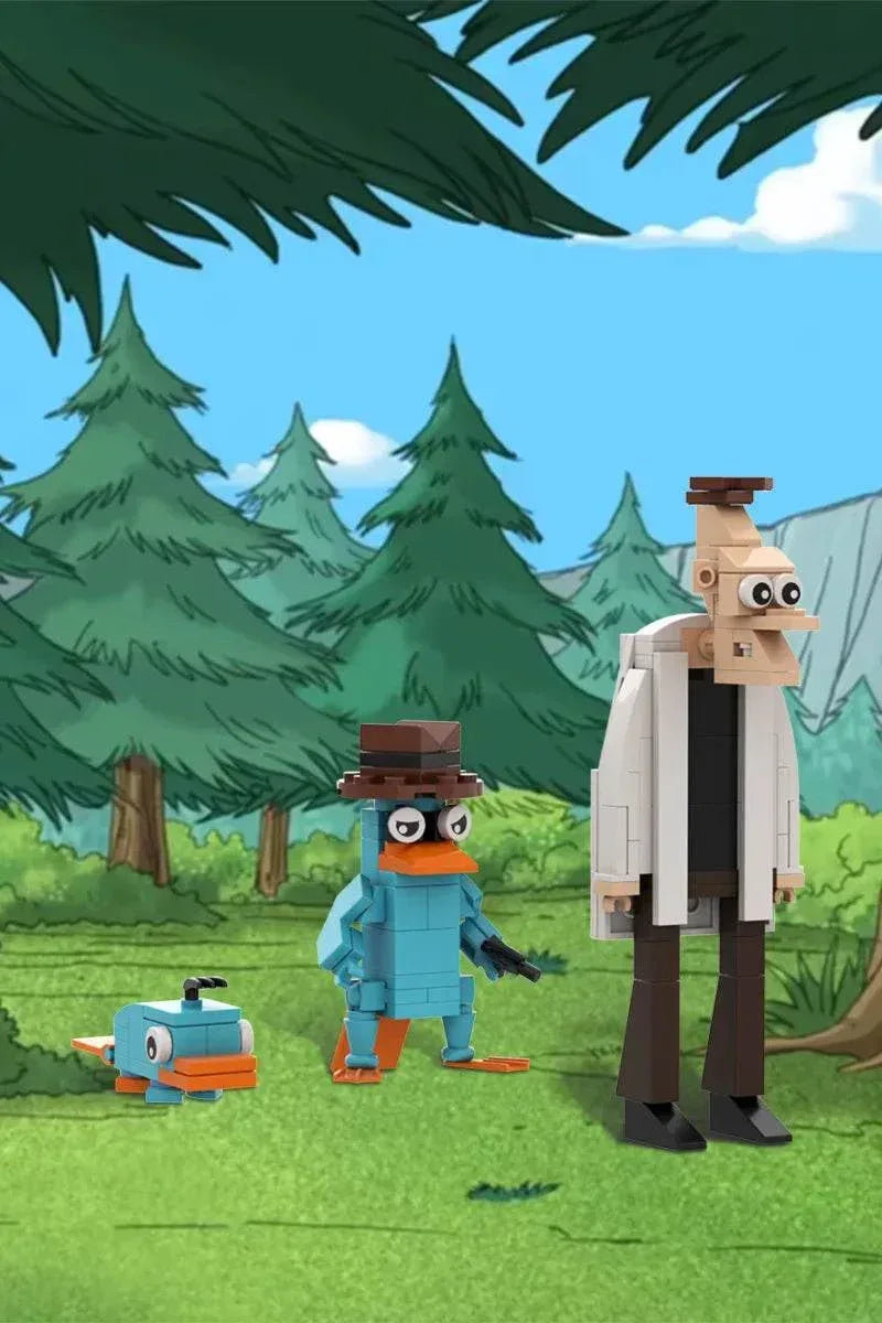 MOC Phineas and Ferb Perry the Platypus Building Blocks Building Bricks MOC - ToylandEU