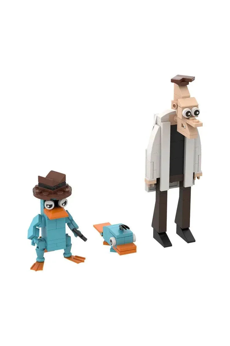 MOC Phineas and Ferb Perry the Platypus Building Blocks Building Bricks MOC - ToylandEU
