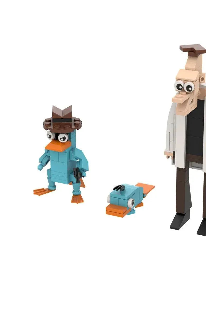 MOC Phineas and Ferb Perry the Platypus Building Blocks Building Bricks MOC - ToylandEU