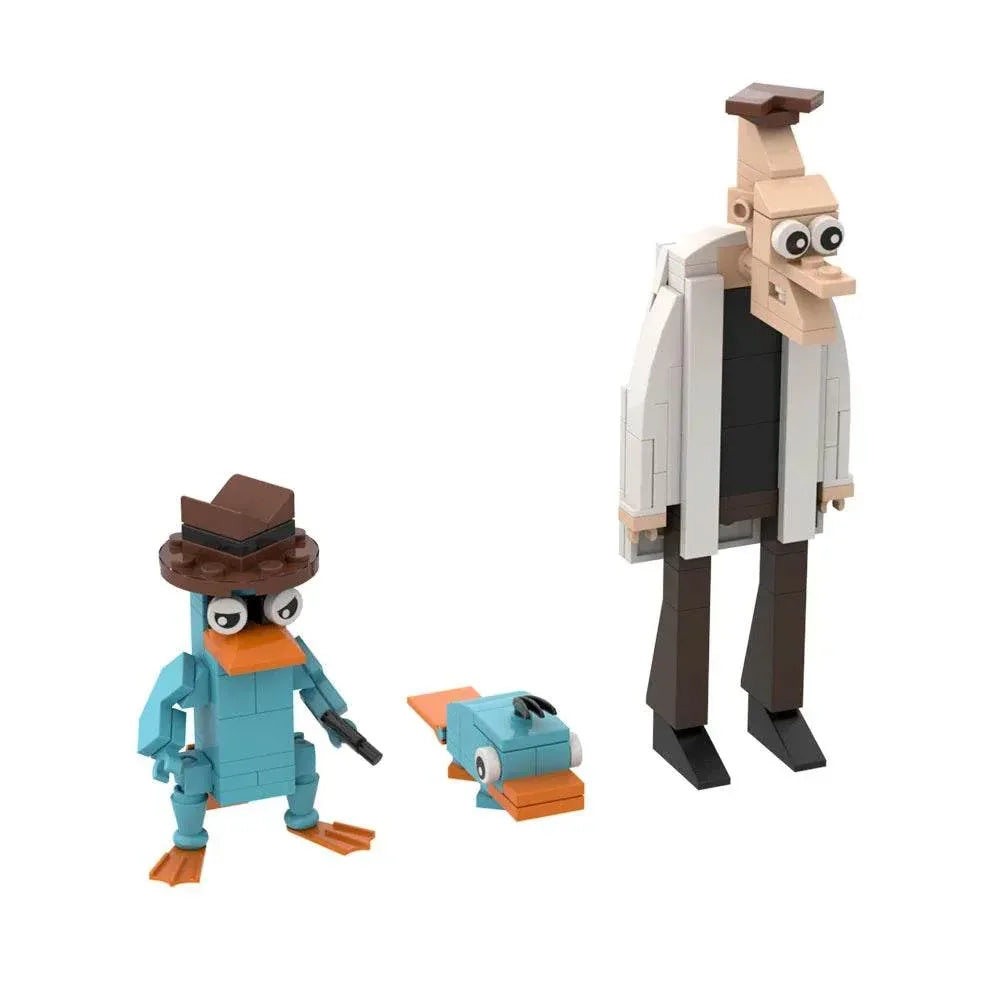 MOC Phineas and Ferb Perry the Platypus Building Blocks Building Bricks MOC - ToylandEU