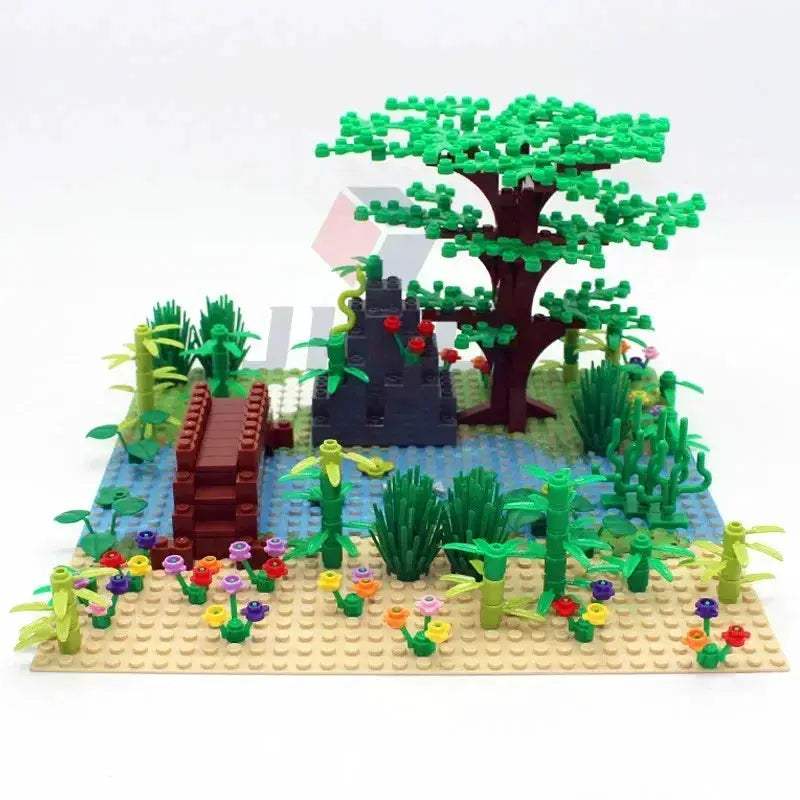 MOC MOC Rainforest Building Blocks Set Compatible With Lego Baseplate - ToylandEU