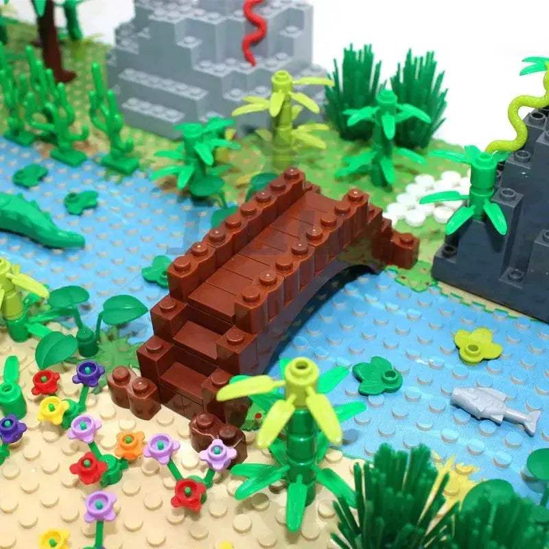 MOC MOC Rainforest Building Blocks Set Compatible With Lego Baseplate - ToylandEU