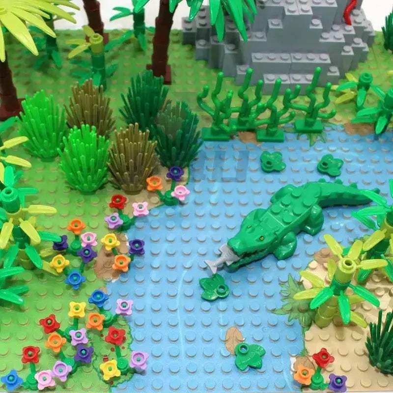 MOC MOC Rainforest Building Blocks Set Compatible With Lego Baseplate - ToylandEU