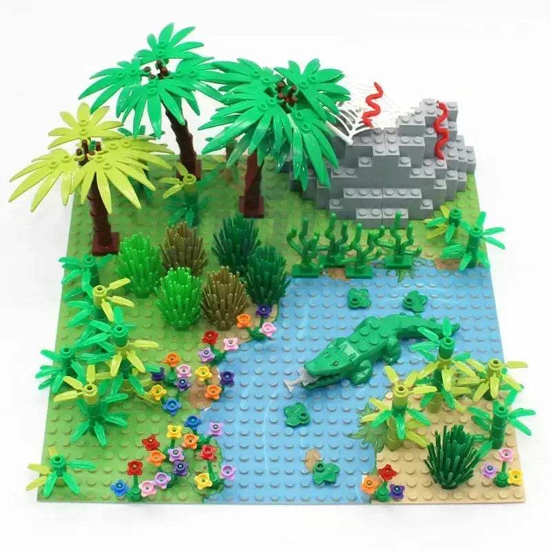 MOC MOC Rainforest Building Blocks Set Compatible With Lego Baseplate - ToylandEU