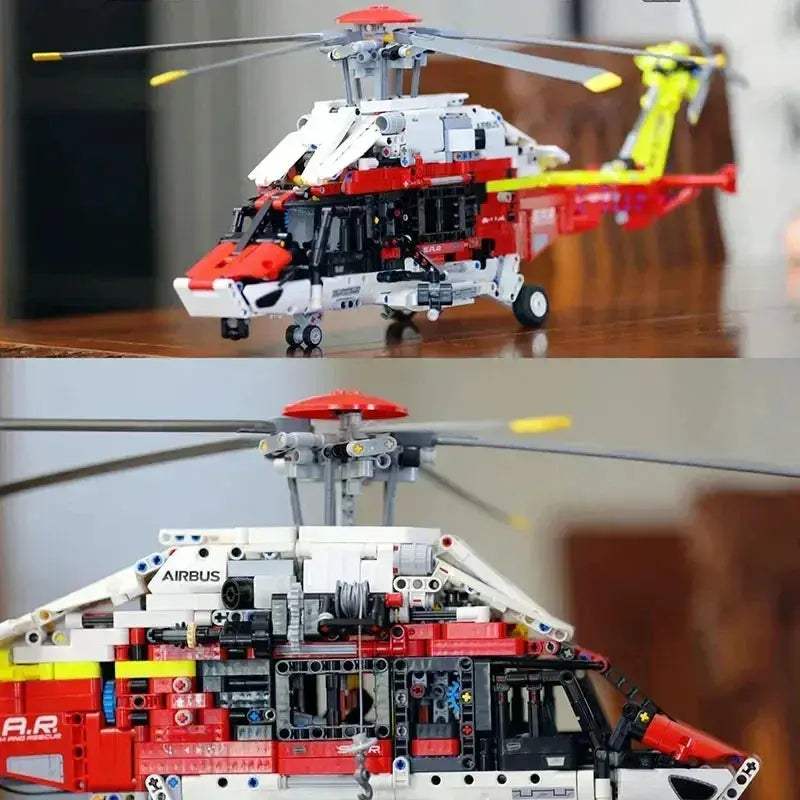 MOC MOC Rescue Helicopter Building Blocks 2001 Pieces Lego Compatible - ToylandEU