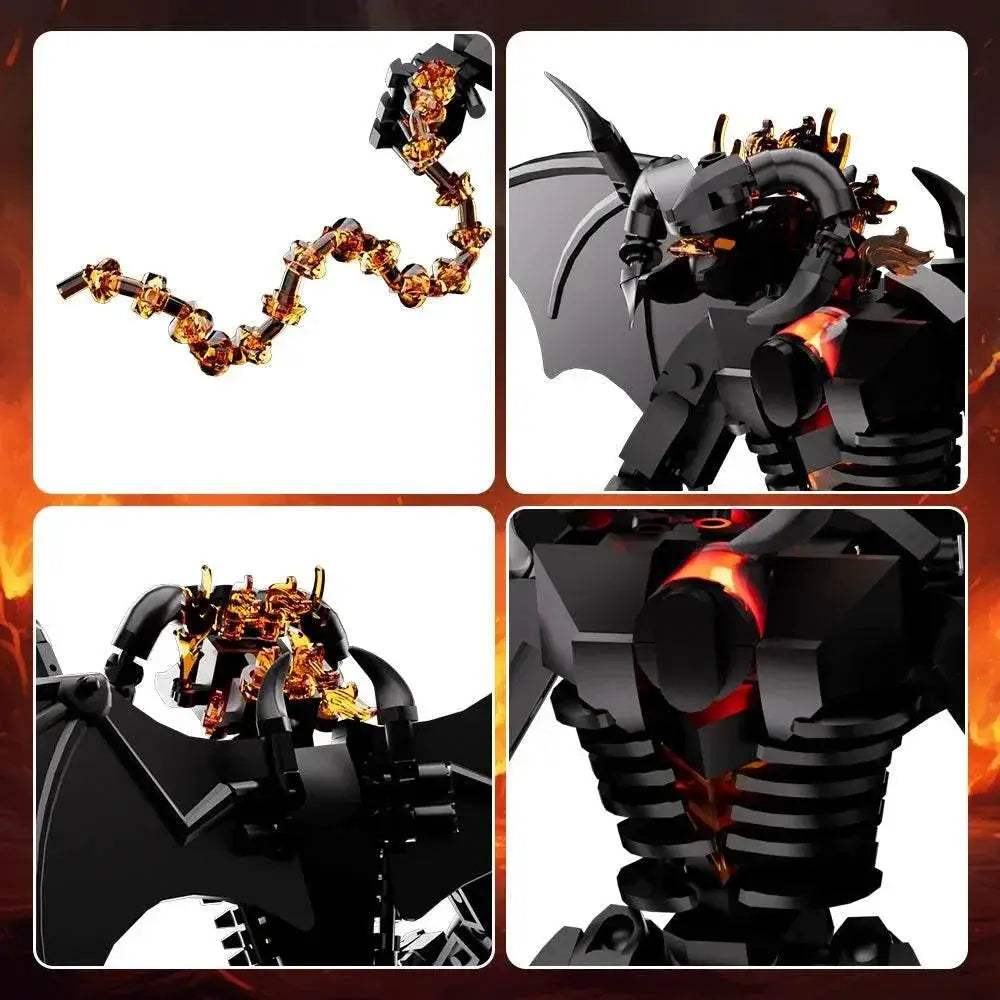 MOC Rings Movie Figure Balrog Model Building Blocks DIY Building Bricks MOC - ToylandEU
