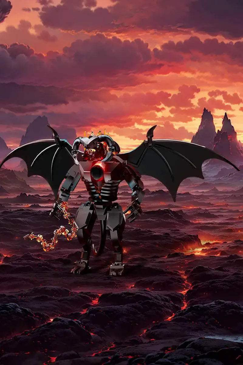 MOC Rings Movie Figure Balrog Model Building Blocks DIY Building Bricks MOC - ToylandEU