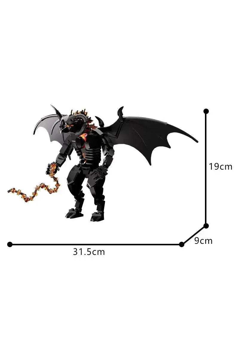 MOC Rings Movie Figure Balrog Model Building Blocks DIY Building Bricks MOC - ToylandEU