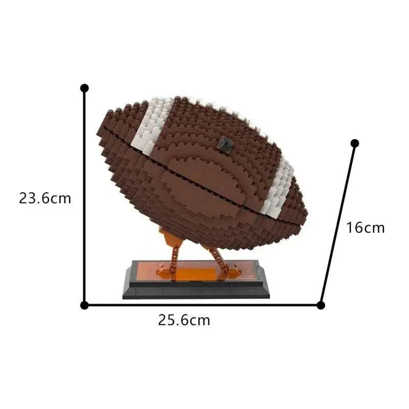  MOC MOC Rugby Model Building Blocks Super Bowl Sunday Gift Building Bricks MOC -  ToylandEU™