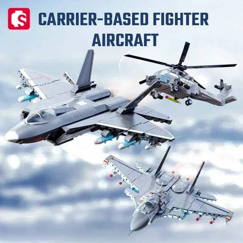 MOC MOC Sembo Armed Aircraft Building Blocks Kit Lego Compatible - ToylandEU