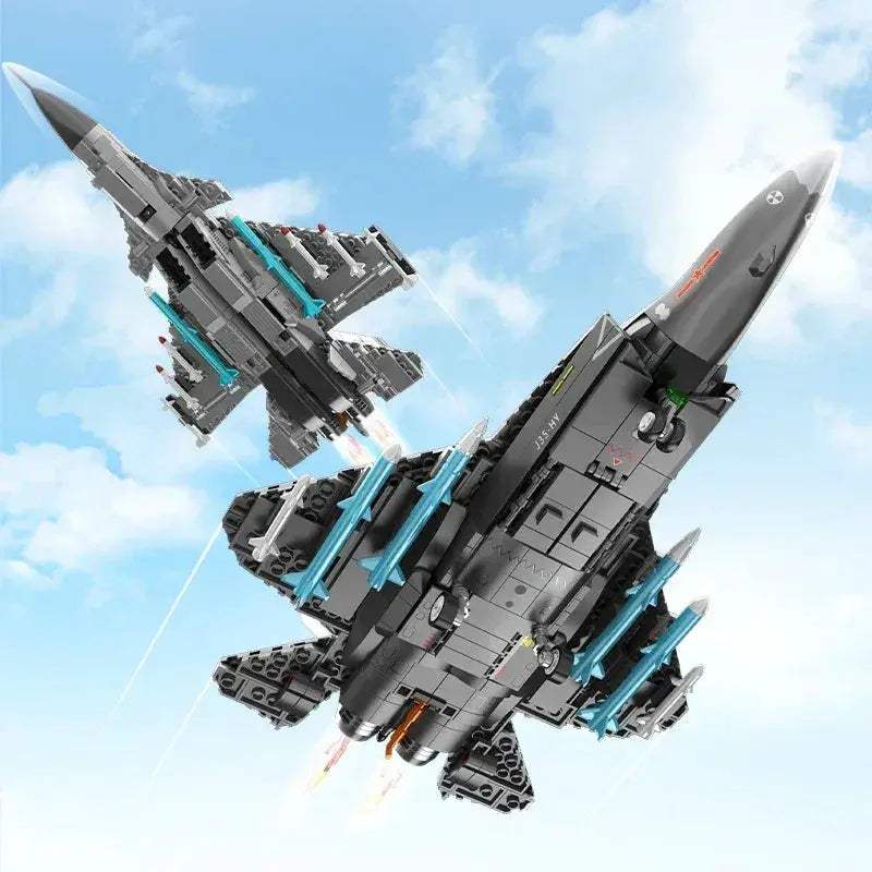 MOC MOC Sembo Armed Aircraft Building Blocks Kit Lego Compatible - ToylandEU