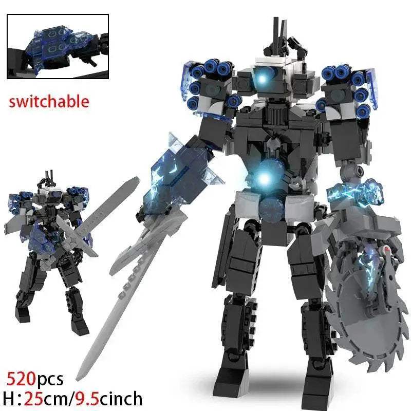 MOC Skibidi Toilet Building Blocks Set for Kids Titan Cameraman Speakerman Model Classic Toys for Boys Birthday Christmas Gifts - ToylandEU