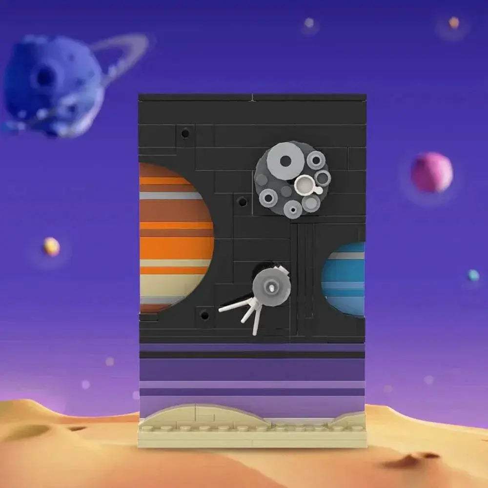 MOC Space Story Postcard Model Building Blocks DIY Gift Building Bricks MOC - ToylandEU