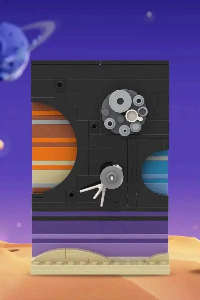 MOC Space Story Postcard Model Building Blocks DIY Gift Building Bricks MOC - ToylandEU