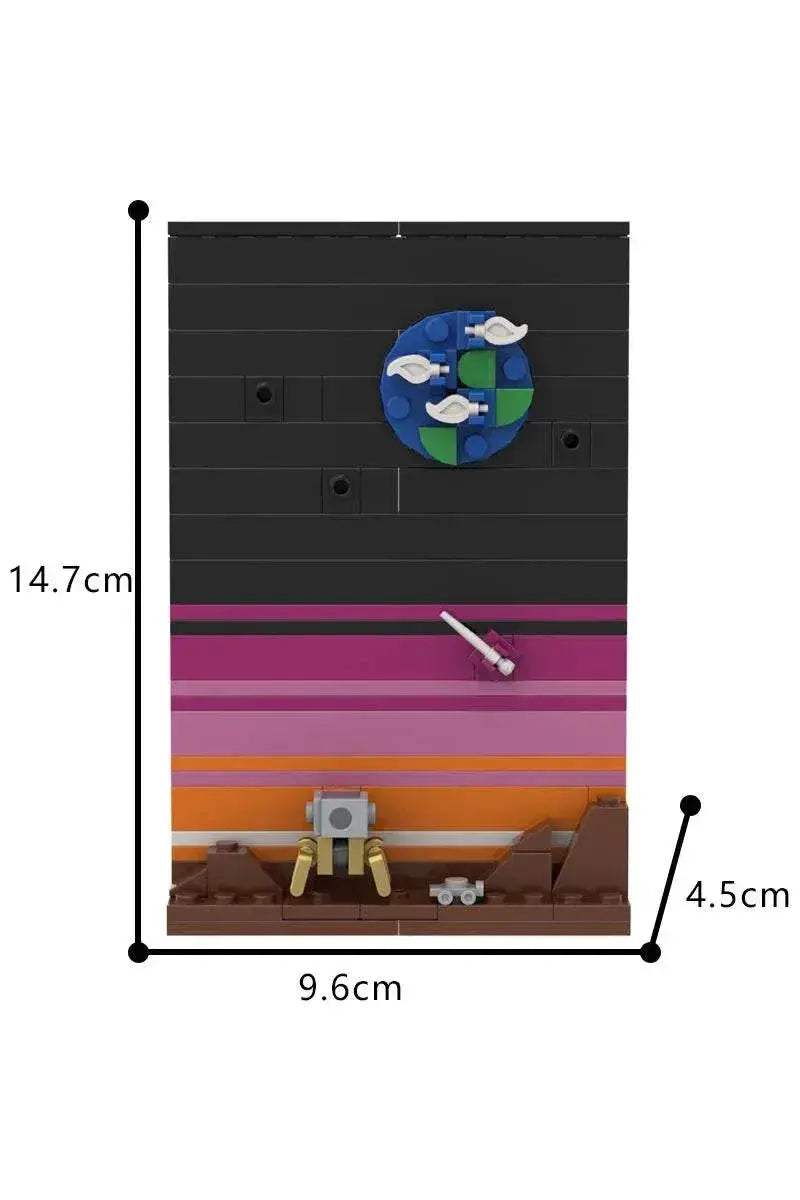 MOC Space Story Postcard Model Building Blocks DIY Gift Building Bricks MOC - ToylandEU