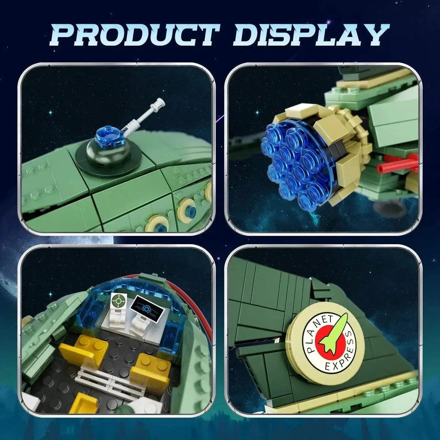  MOC MOC Spaceship Building Blocks Set Ship Boat Scene 928 Pieces Building Bricks MOC -  ToylandEU™