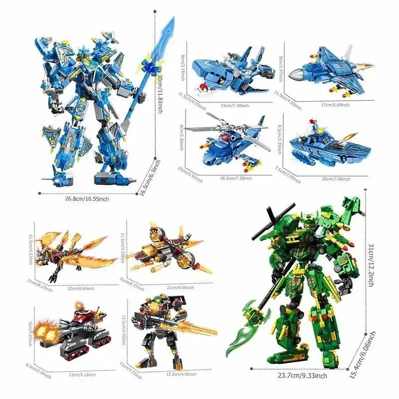 MOC MOC Transforming Mech Robot Building Blocks Kit Lego Compatible - ToylandEU