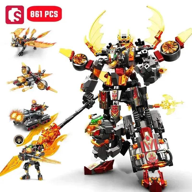 MOC MOC Transforming Mech Robot Building Blocks Kit Lego Compatible - ToylandEU