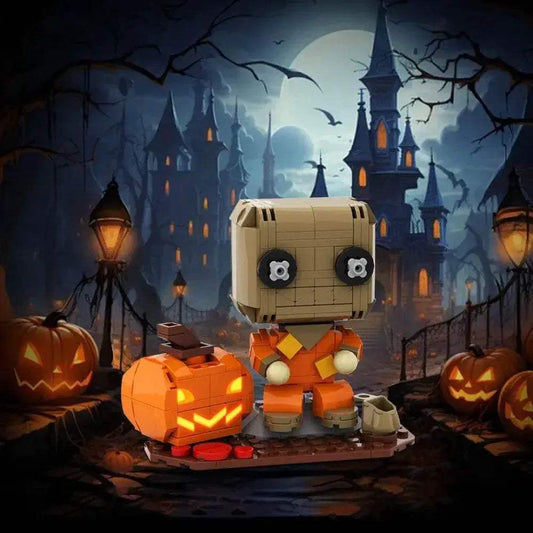 MOC Trick or Treat Building Blocks Halloween Ghost Pumpkin House Building Bricks MOC - ToylandEU