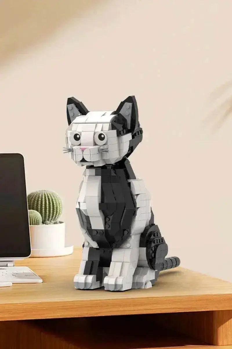  MOC MOC Tuxedo Cat Model Building Blocks Cute Pet Gift Set Building Bricks MOC -  ToylandEU™