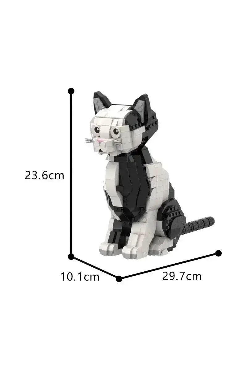  MOC MOC Tuxedo Cat Model Building Blocks Cute Pet Gift Set Building Bricks MOC -  ToylandEU™