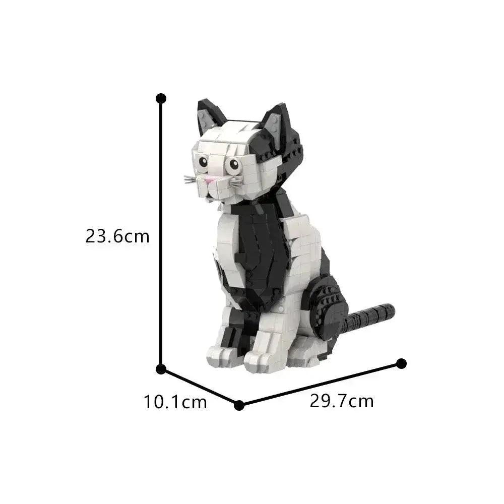  MOC MOC Tuxedo Cat Model Building Blocks Cute Pet Gift Set Building Bricks MOC -  ToylandEU™