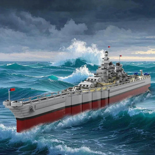  MOC MOC U.S Missouri BB-63 Model Building Blocks WWII Cruiser Building Bricks MOC -  ToylandEU™
