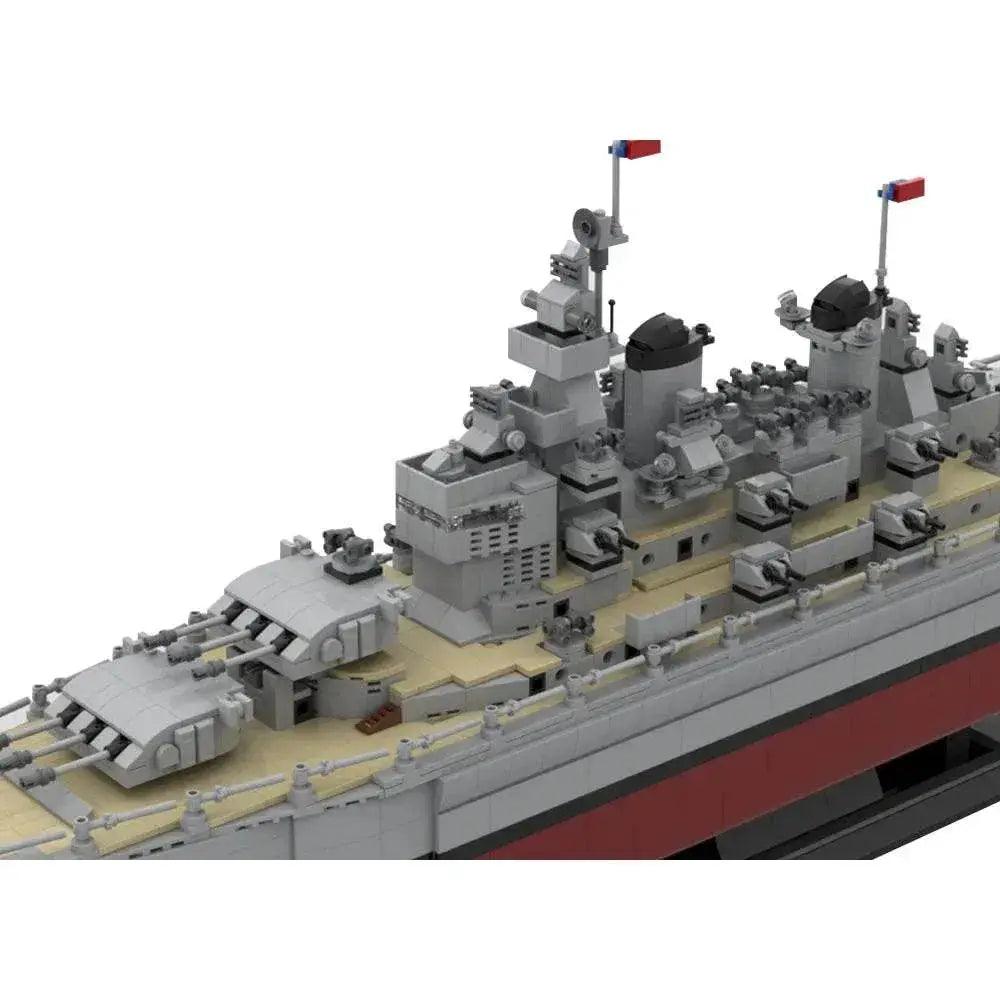  MOC MOC U.S Missouri BB-63 Model Building Blocks WWII Cruiser Building Bricks MOC -  ToylandEU™