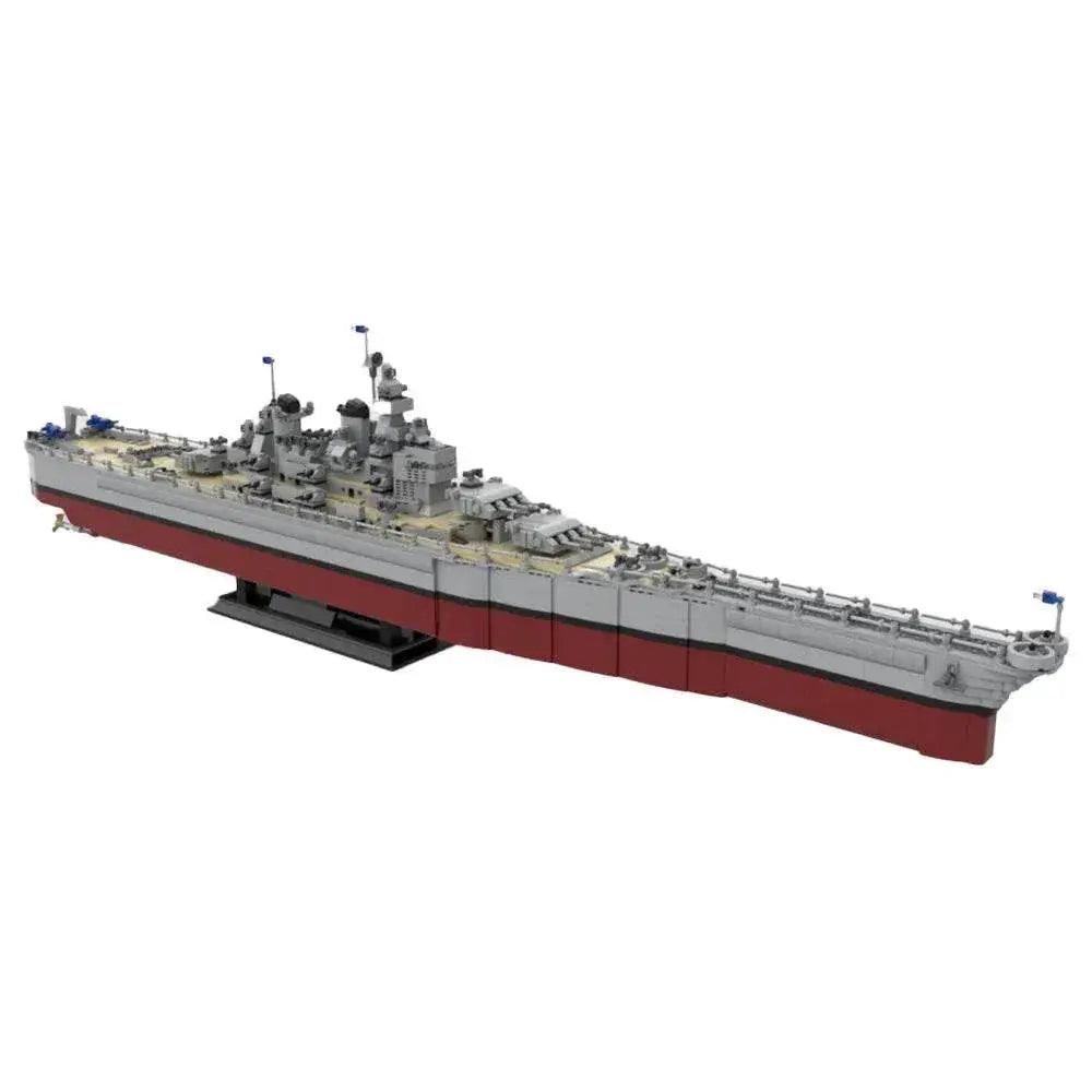  MOC MOC U.S Missouri BB-63 Model Building Blocks WWII Cruiser Building Bricks MOC -  ToylandEU™