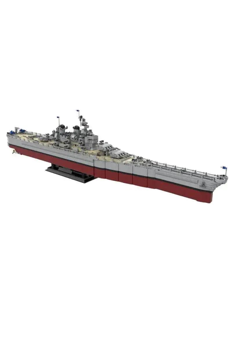  MOC MOC U.S Missouri BB-63 Model Building Blocks WWII Cruiser Building Bricks MOC -  ToylandEU™