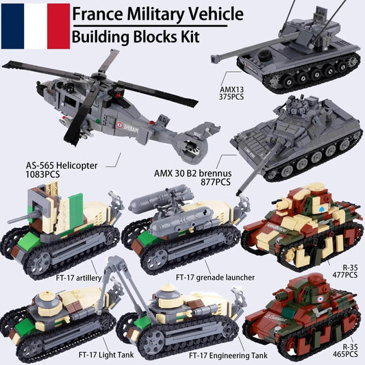  MOC MOC WW2 Military Main Battle Tank Building Blocks Kit Building Bricks MOC -  ToylandEU™