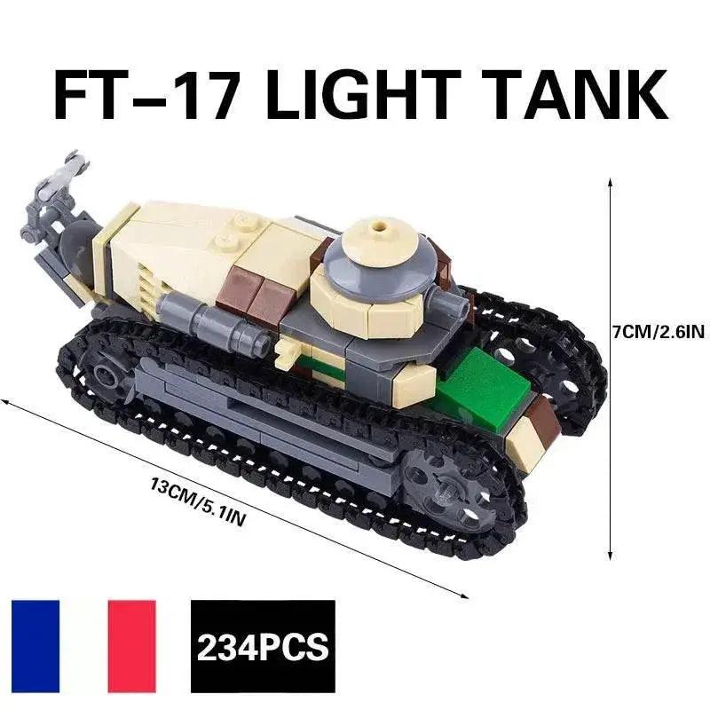  MOC MOC WW2 Military Main Battle Tank Building Blocks Kit Building Bricks MOC -  ToylandEU™