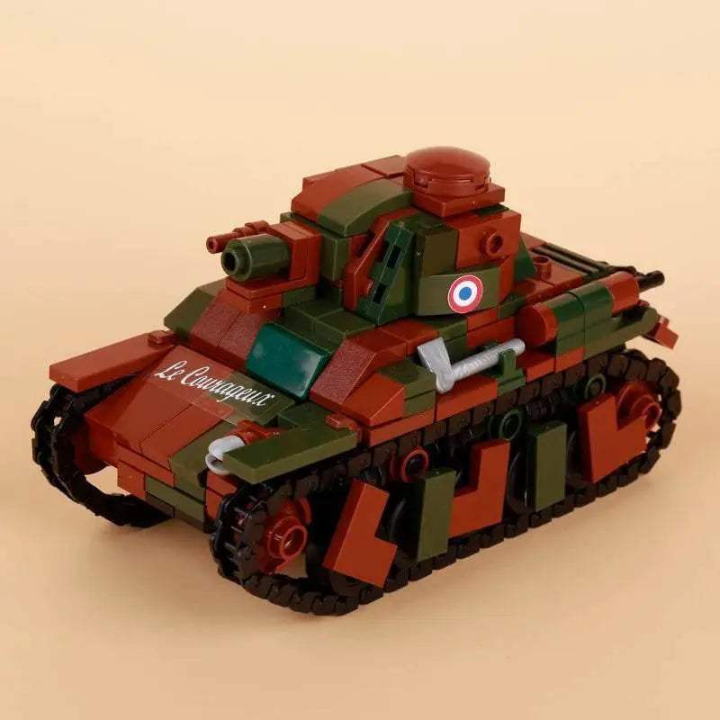 MOC WW2 Military Main Battle Tank Building Blocks Kit Building Bricks MOC - ToylandEU