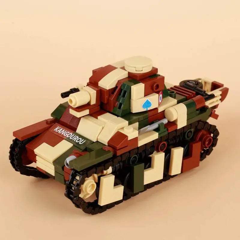 MOC WW2 Military Main Battle Tank Building Blocks Kit Building Bricks MOC - ToylandEU