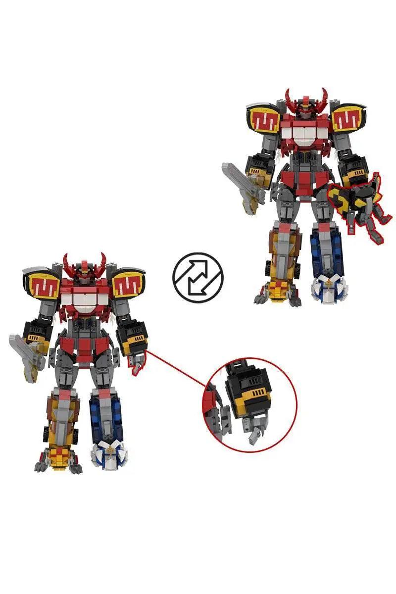  MOC MOC Zord Dino Mecha Model Building Blocks Megazord Gift Building Bricks MOC -  ToylandEU™