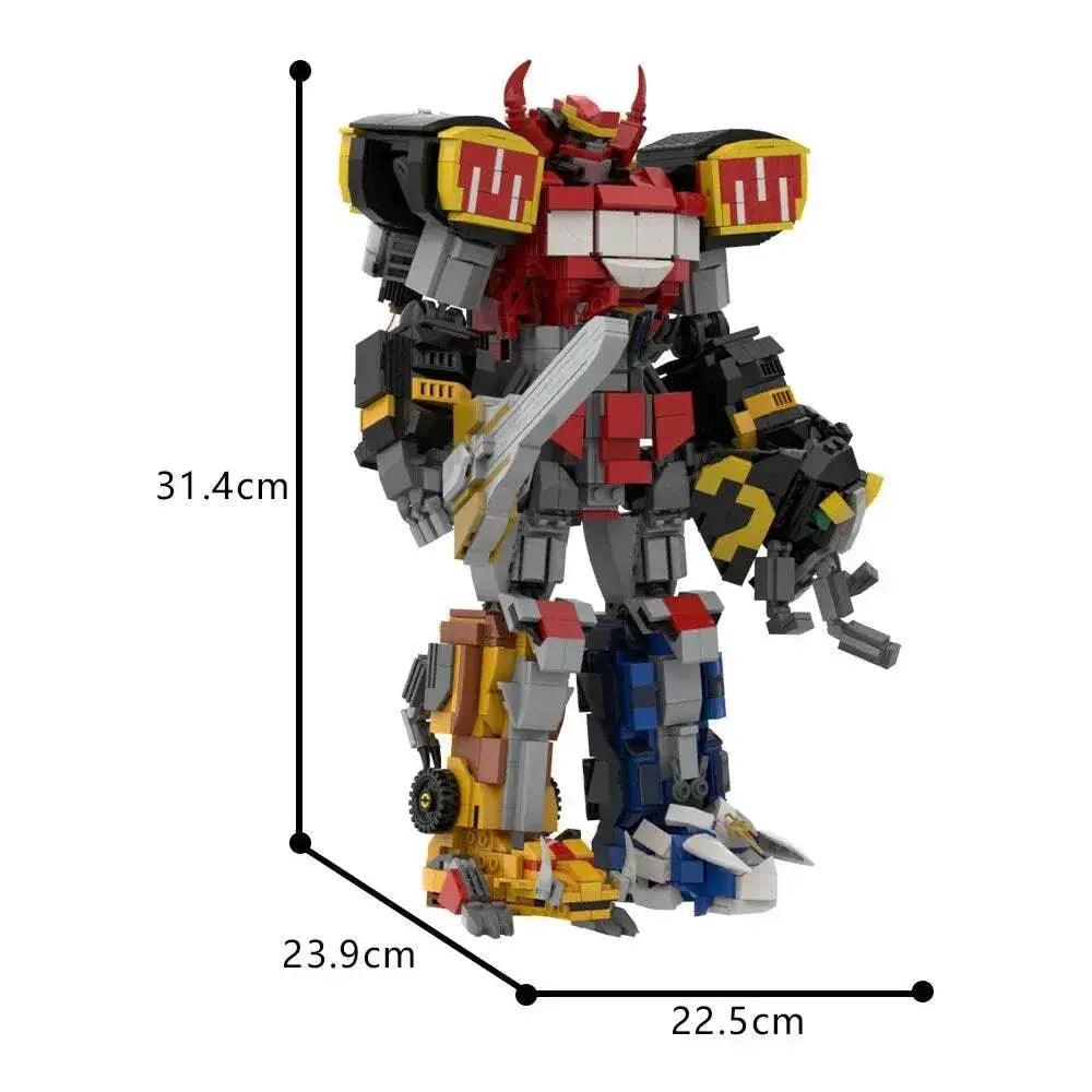  MOC MOC Zord Dino Mecha Model Building Blocks Megazord Gift Building Bricks MOC -  ToylandEU™