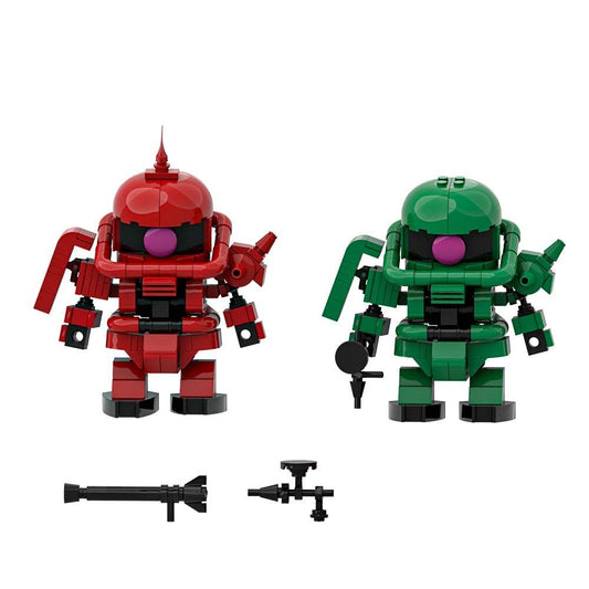 MOC MS-06 Motorized Warrior Model Building Blocks Zaku Warrior Mech Robot Gift Building Bricks MOC - ToylandEU