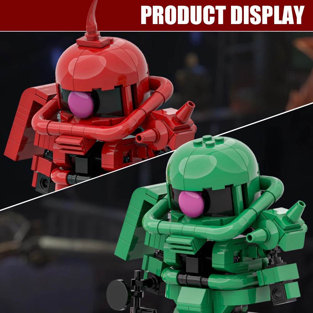 MOC MS-06 Motorized Warrior Model Building Blocks Zaku Warrior Mech Robot Gift Building Bricks MOC - ToylandEU