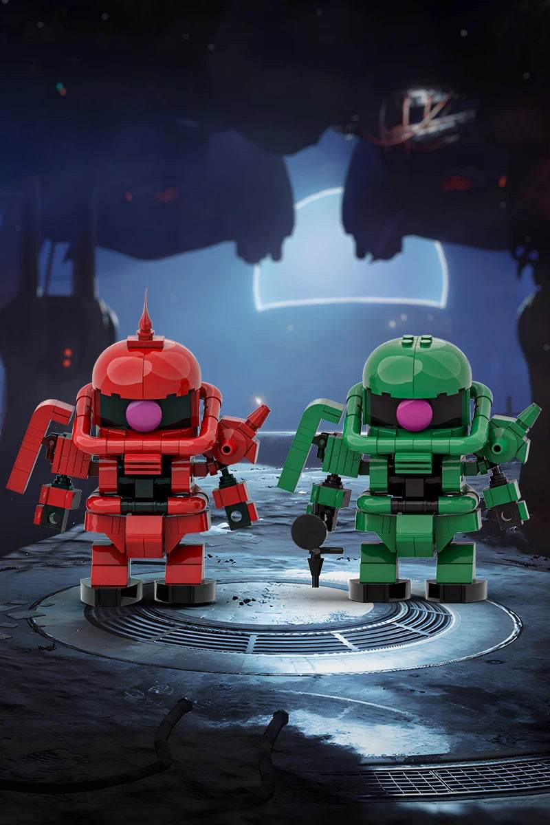 MOC MS-06 Motorized Warrior Model Building Blocks Zaku Warrior Mech Robot Gift Building Bricks MOC - ToylandEU