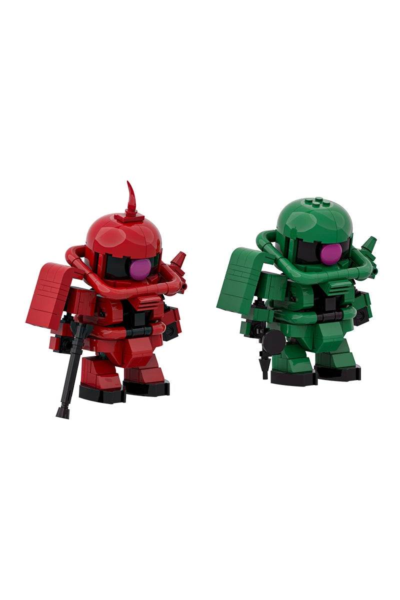 MOC MS-06 Motorized Warrior Model Building Blocks Zaku Warrior Mech Robot Gift Building Bricks MOC - ToylandEU