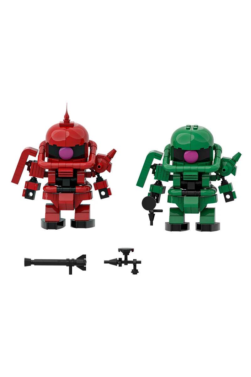 MOC MS-06 Motorized Warrior Model Building Blocks Zaku Warrior Mech Robot Gift Building Bricks MOC - ToylandEU