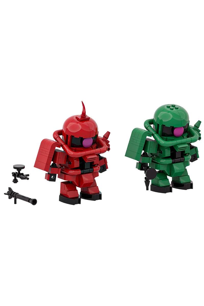 MOC MS-06 Motorized Warrior Model Building Blocks Zaku Warrior Mech Robot Gift Building Bricks MOC - ToylandEU