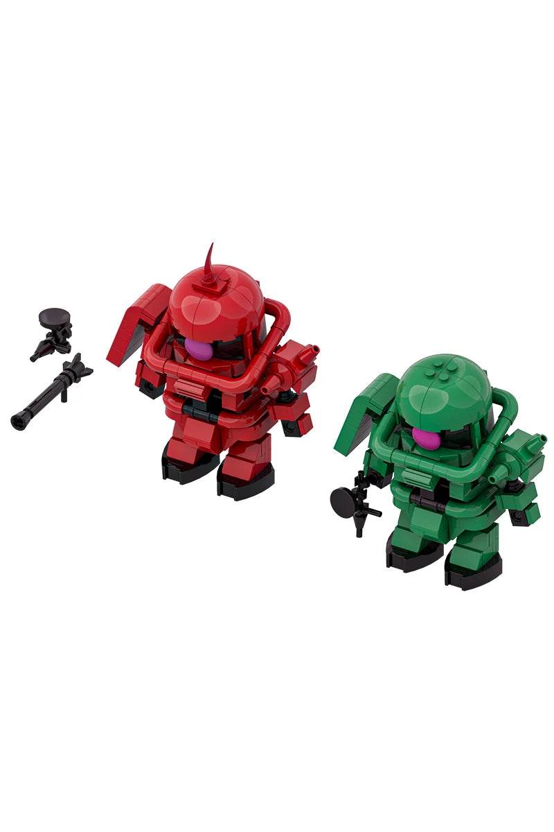 MOC MS-06 Motorized Warrior Model Building Blocks Zaku Warrior Mech Robot Gift Building Bricks MOC - ToylandEU