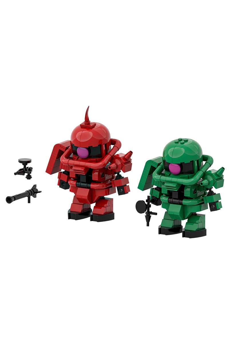 MOC MS-06 Motorized Warrior Model Building Blocks Zaku Warrior Mech Robot Gift Building Bricks MOC - ToylandEU