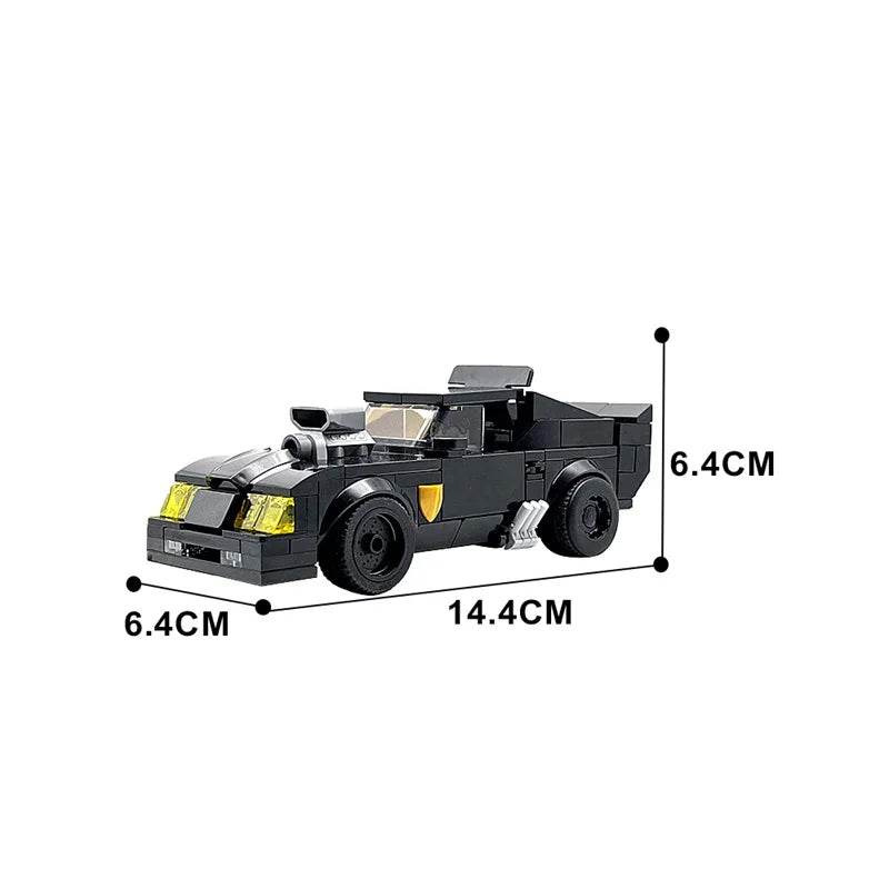 MOC Mad Max Ford Falcon Pursuit Special Building Block Set Building Bricks MOC - ToylandEU